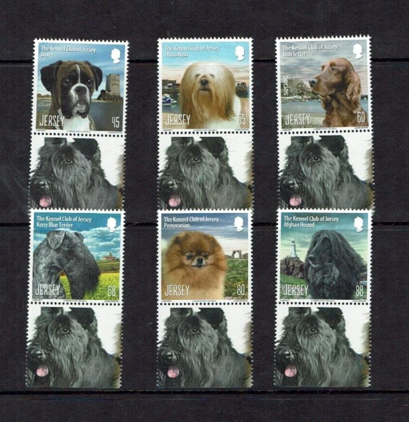 Jersey: 2013,  125th Anniversary 0f the Kennel Club of Jersey, MNH set. - Image 1 of 1