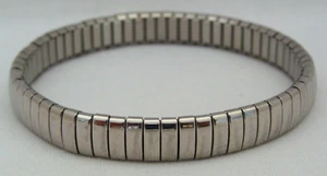 Milor Italy Silver-Tone Stainless Steel Expansion Bangle Bracelet - Picture 1 of 7