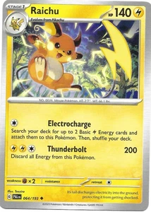 Raichu 064/193 Paldea Evolved Pokemon TCG - Picture 1 of 2