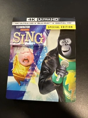 Sing (SteelBook Includes Digital Copy 4K Ultra HD Blu-ray), No Digital - Image 1 of 4