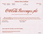 COCA COLA Beverages Plc. April 2000 Wakefield Yorks GB Atlanta Delaware USA DEKO