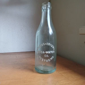 FESTUS CRYSTAL CITY SODA WATER CO FESTUS,MO 1923 AQUA SODA BOTTLE - Picture 1 of 6