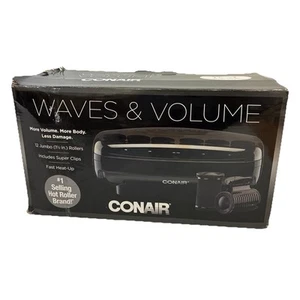 Conair Waves & Volume Hot Rollers Hair Curlers Heated Rollers w/ Clips Open Box - Picture 1 of 3