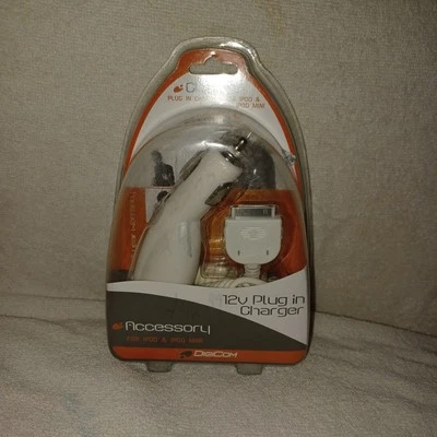 DigCom Travel 12V Plug In Car Charger For IPod/ IPod Mini New Sealed (BQ) - Image 1 of 3