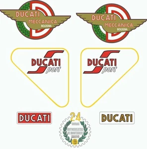 STAR SAM - STICKER KIT DUCATI 125 SPORT STICKERS CLASSIC MOTORCYCLES STICKERS - Picture 1 of 1