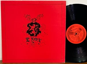 RARE Private LYON Self Titled 70's BOTTOM LINE Rural Folk Rock VG++ Lyric Insert - Picture 1 of 3