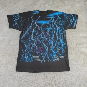 Vintage Wild Oats Lightning Test Print Shirt Sz XL AOP - Picture 1 of 15