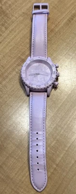 Reloj Vintage Para Mujer Imitación Cuero Todo Rosa TGXL155D ¡NUEVO SIN ETIQUETAS Batería Nueva Funciona! Foto 1 de 4