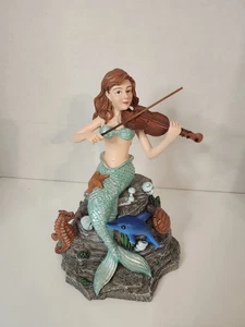  Solar Garden Lights Outdoor Mermaid Statue with Seahorses, Dolphins &  - Picture 1 of 6