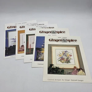 Menge 5 Ingwer & Gewürz Kreuzstich Karten Broschüren Winter Herbst Sommer Frühling - Bild 1 von 11