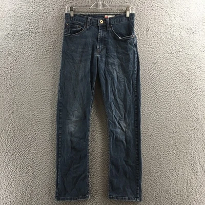 Wrangler Straight Fit Jeans Mens (actual 28x27) Blue Denim Cotton Blend Mid Rise - Image 1 of 4