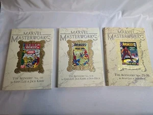 Marvel Masterworks Avengers Hardcover Lot 3 Vol 4, 9 & 27 Issues 1-30 Lee/Kirby - Picture 1 of 11