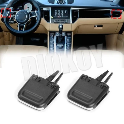 2x Para Porsche Macan 2014-17 Delantero Izquierdo Derecho Aire Acondicionado Salida Pestaña Clip Reparación Foto 1 de 4