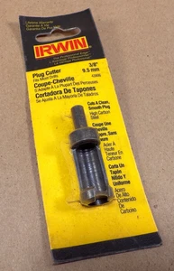 Vintage - Made in USA - Irwin Tools 43906 3/8" Plug Cutter, 1/4" Straight Shank - Picture 1 of 4