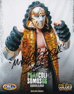 MASCARA DORADA FIRMADA AUTO'D FOTO 8X10 CMLL CHAMP NJPW LUCHA LIBRE AEW F - Imagen 1 de 1