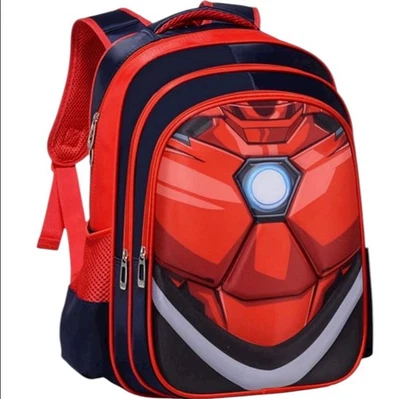 Marvel Iron Man 3D Kids Backpack School Bag 16x12x5 Boys Bookbag - Image 1 of 4