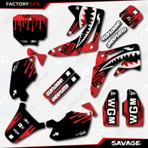 Kit de gráficos de carreras Red Savage se adapta a calcomanía Honda Cr85 03-07 CR 85 2003-2007 - Imagen 1 de 2