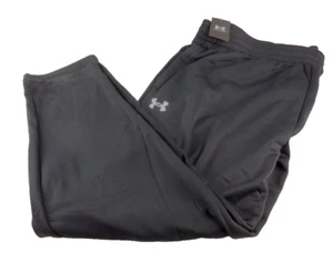 Under Armour Fleece Sweatpants 5XL Black Elastic Waist Drawcord Breathable - Picture 1 of 10