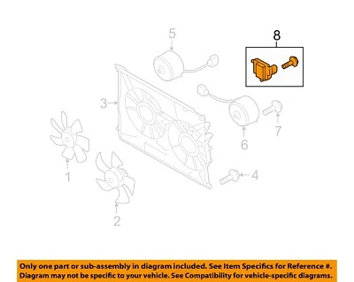 Used Cooling Module fits: 2007 Subaru Tribeca Cooling Fan center cooling shroud Foto 1 de 3