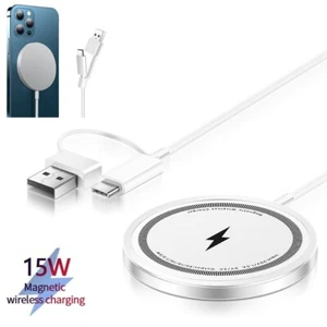 MagSafe Charger For Apple iPhone 16 15 14 13 Pro Max 16e Magnetic Charging Pad - Picture 1 of 10