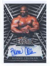 2023 RONNIE COLEMAN LEAF EXOTIC MULTI-SPORT PRISMATIC ZEBRA AUTO #ED 3/4!!