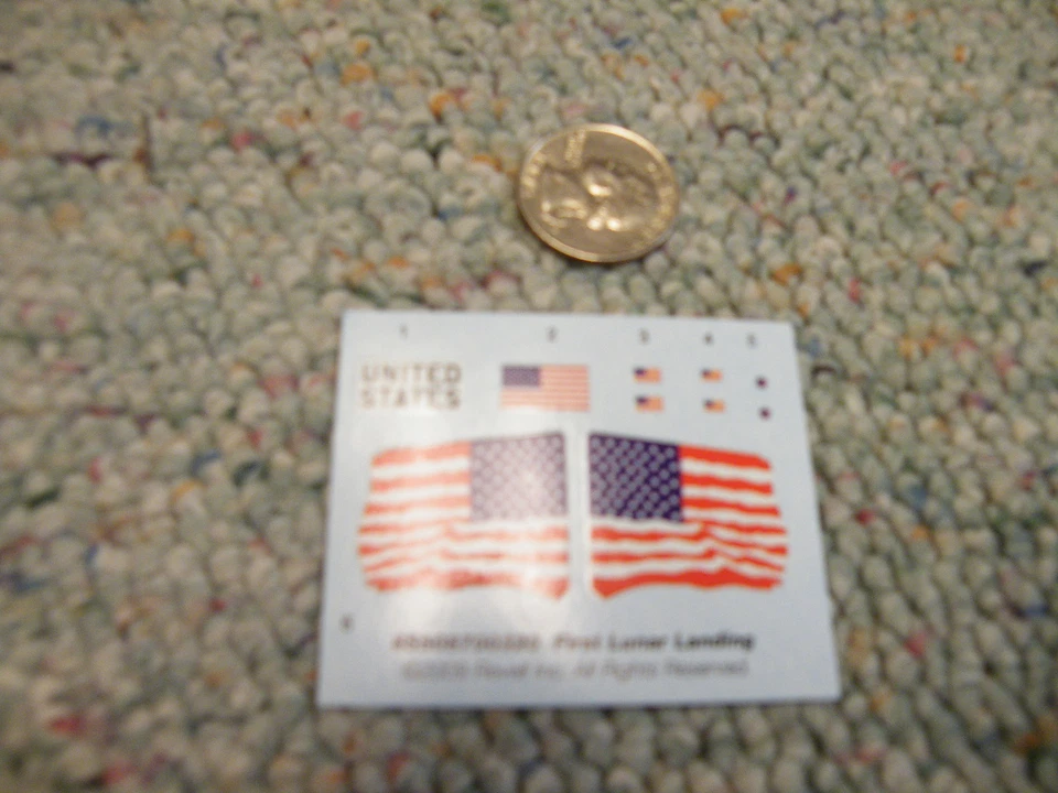 Revell Monogram decals 1/48 First Lunar Landing - Box 3  Lot 3 - Image 1 of 1