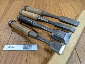 Cincel japonés vintage tataki Nomi Japón firmado antiguo vintage 15.23.24.36 mm BB811 - Imagen 1 de 15