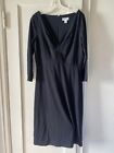 Ann Taylor Loft Sleeved Dress Size 10 ~ Black ~ EUC