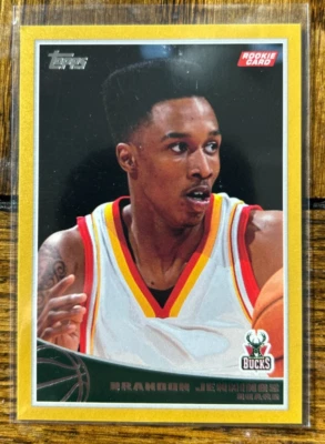 2009-10 Topps Oro/2009 Paralelo #322 Brandon Jennings Milwaukee Bucks Foto 1 de 2