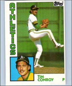 1984 Topps Tiffany Baseball TIM CONROY #189 Ungraded Oakland Athletics