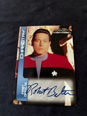 Star Trek Voyager Closer to Home A2 Robert Beltran as Chakotay AUTOGRAPH - Image 1 of 4