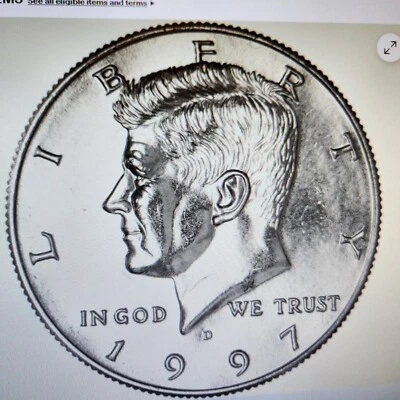 (1) 1997-D Kennedy Half Dollar Bu Uncirculated Condition - Image 1 of 2