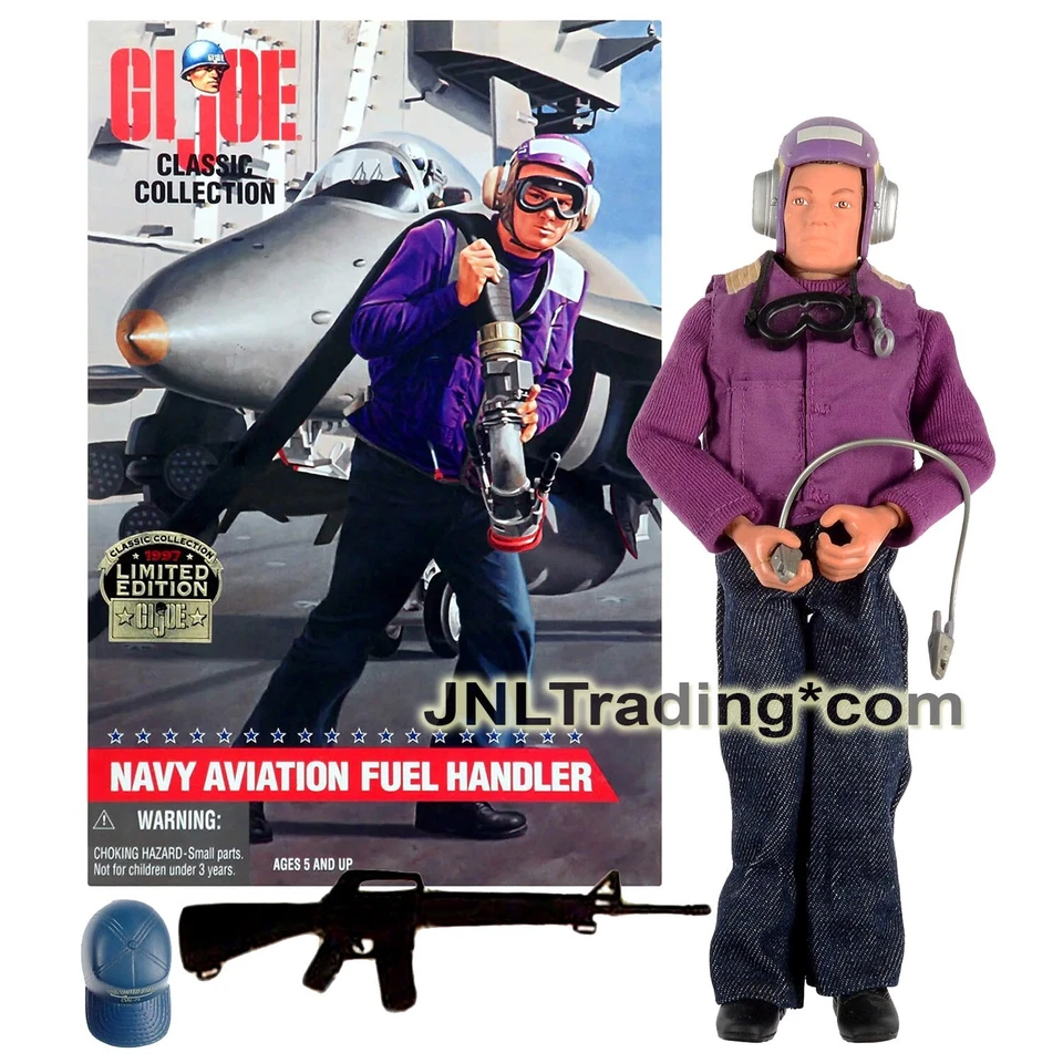 Year 1997 GI JOE Classic 12" Soldier Figure Caucasian NAVY AVIATION FUEL HANDLER - Image 1 of 1