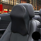 Black Car Seat Headrest Pad Memory Foam Pillow Head Neck Rest Support Pads New