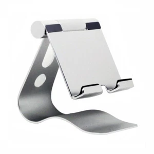 13.5" Phone/Tablet Stand: Wide View, Aluminum, Stable Base, 270° Rotation - Picture 1 of 7