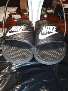 Nike Pantoletten Damen schwarz-weiß - Bild 1 von 7