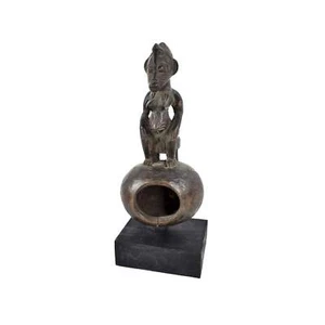 Senufo figürliche Weinkelle auf individuellem Ständer Elfenbeinküste - Bild 1 von 5