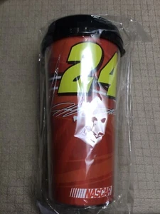 Jeff Gordon #24 Travel Mug Red Nascar Tumbler 16oz NIP - Picture 1 of 3