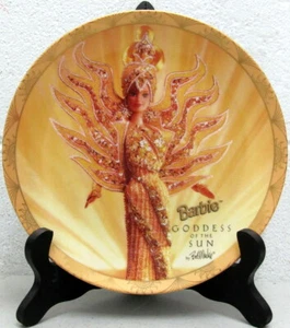 Barbie Diosa del Sol 1996 placa de coleccionista Bob Mackie diseño edición limitada Enesco  - Imagen 1 de 11