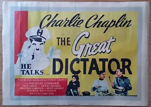 The Great Dictator POSTER 62 x 44 cm Charlie Chaplin Al Hirschfeld Art - Imagen 1 de 3