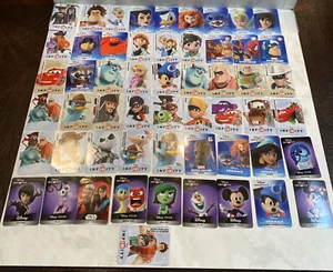 Disney Infinity Cards Lot of 55 Web Code Cards Cars Pirates Incredibles ++ LRMS - Picture 1 of 6