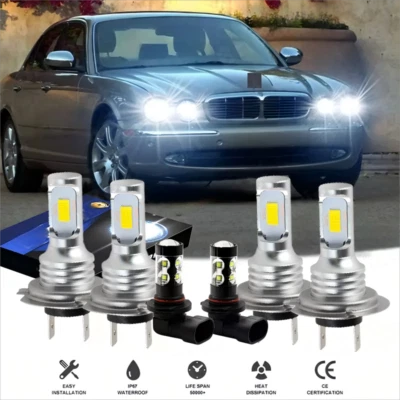 Faro antiniebla LED A+ para Jaguar XJ8 2000-2003 6x 6000K H7 y 9006 Foto 1 de 4