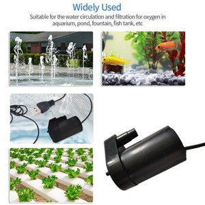 1x5V 1.0A USB Cable Mini Micro Water Pump Submersible Pump Fountain Pump R9C4