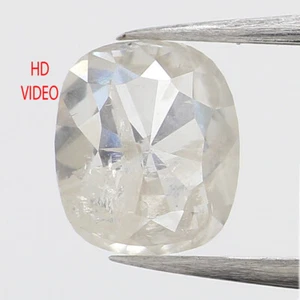 0.94 CT Natural Loose Cushion Diamond 5.90 MM Milky White Color Diamond QL5089 - Imagen 1 de 10