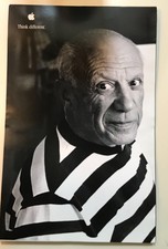 Brand New 1998 Original Apple Think Different Poster Pablo Picasso Size 11 x 17