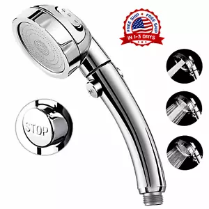 Wohnmobil Hand Duschkopf Ein Aus Schalter Chrom 3 Spray Wasserdruck Schlauch Camper - Bild 1 von 8