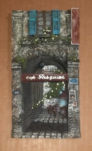 Mark St. John French Street Scene 3D Art Tile Wall Hanging 8" x 4" Assorted - Picture 1 of 11