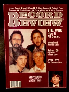 October 1982 Record Review Music Magazine ~ The Who ~ No Label ~ Newsstand Copy - Picture 1 of 2