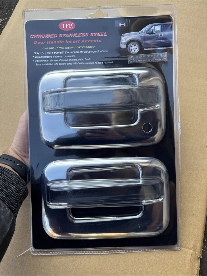 КРЫШКИ ДВЕРНЫХ РУЧЕК из нержавеющей стали TFP Ford F-150 04 двери - Изображение 1 из 2