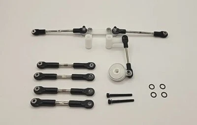 Fits Traxxas  Slash 2wd 1/10 Steering Bellcrank Tierods Servo Saver Turnbuckles - Image 1 of 2